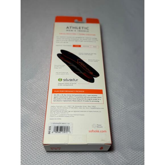 SofSole Perform Athletic Insoles - Mens Size 7-8.5 - New - Picture 3 of 6